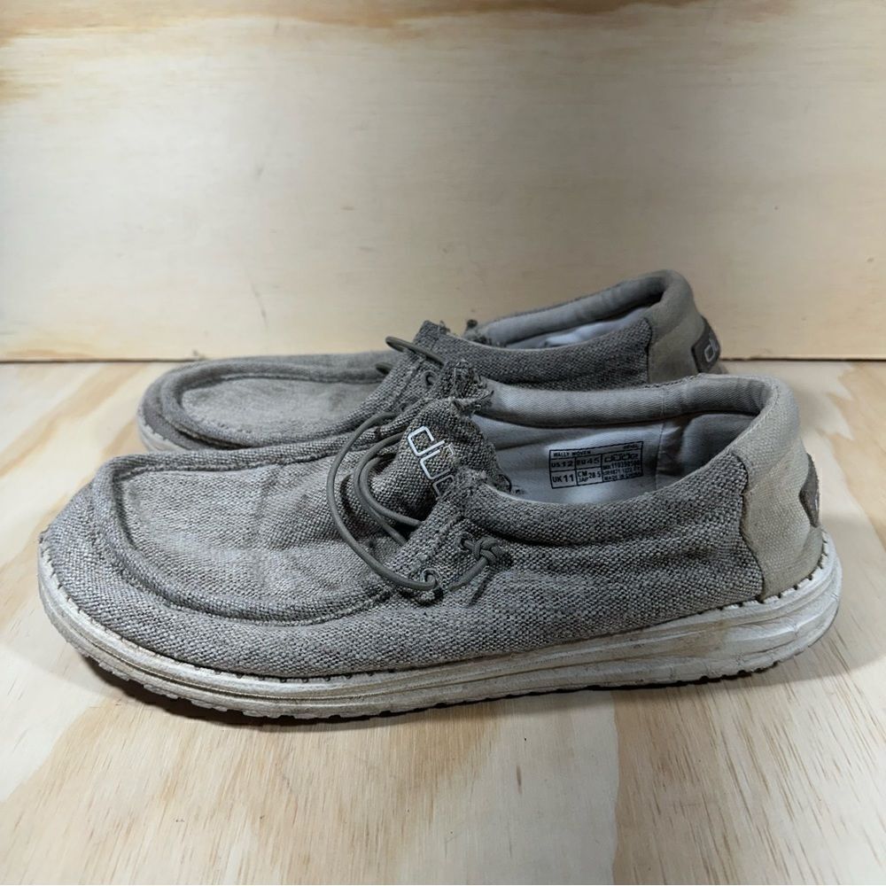 Hey Dude Wally Woven Beige Shoes Men’s Size 12